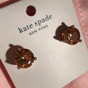 Kate Spade Gold Crystal Earrings